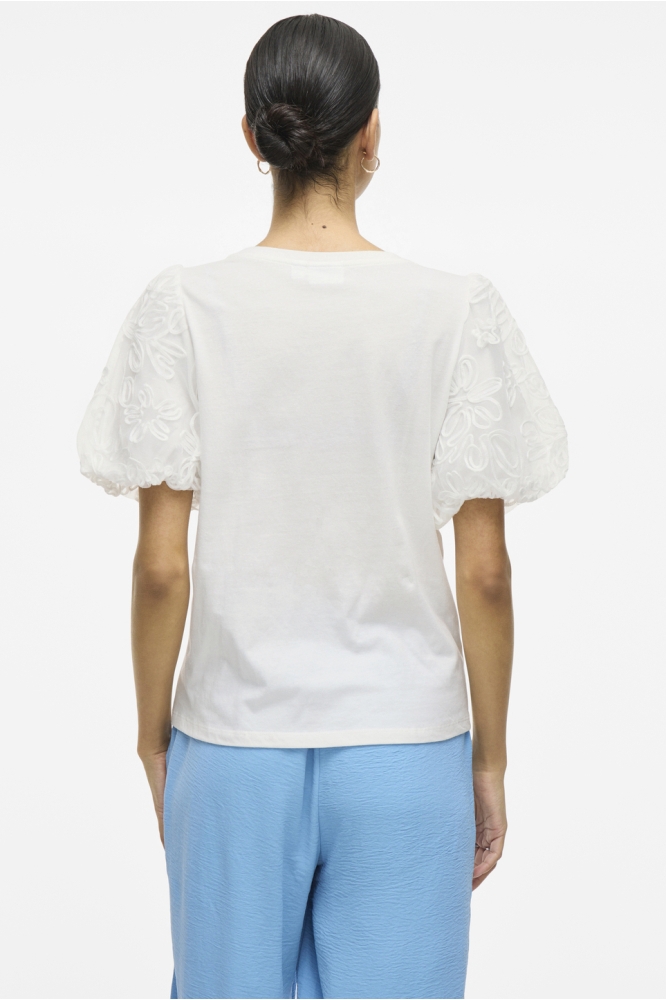 VISIMONIA O-NECK S/S TOP 14107505 SNOW WHITE